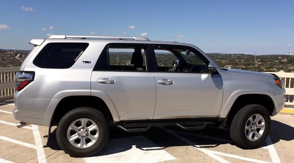 TRDP side badges + AVS widow visors

TRDP side badges - PT413-00150

AutoVentshade Front & Rear Window Ventvisors
Sku# 94242
2015 Toyota 4Runner
Color