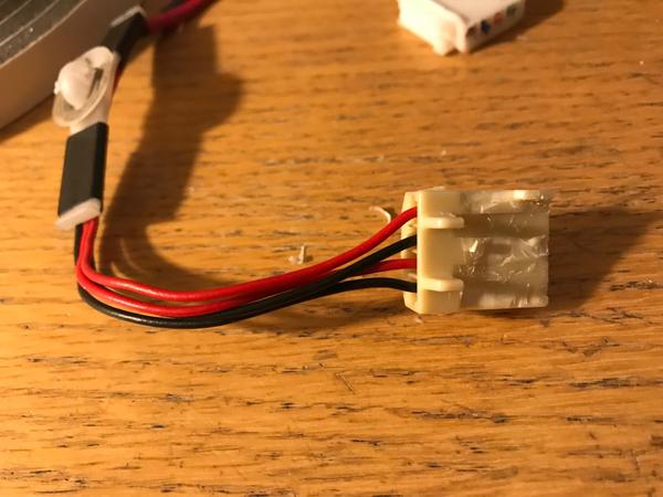 trimmed off the snap lock and shaved the connector a bit