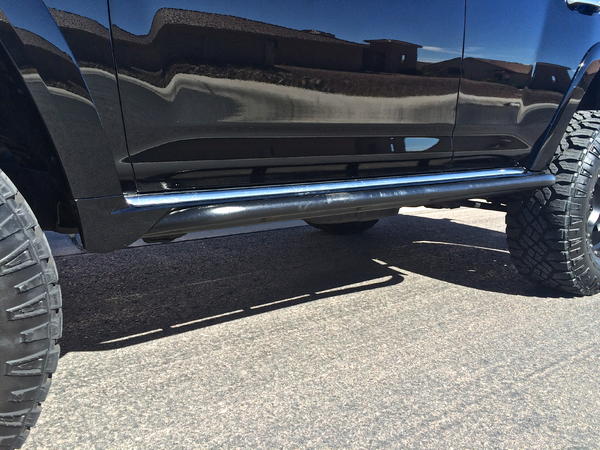 Trimmed rocker for rock sliders