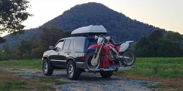 Truck and bike in Virginia mountains!