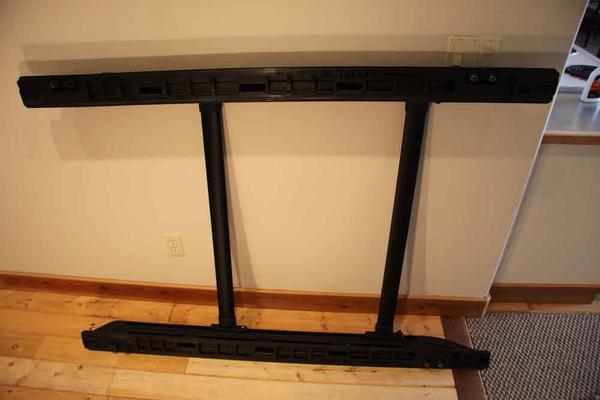 Underneath view of the rack.
