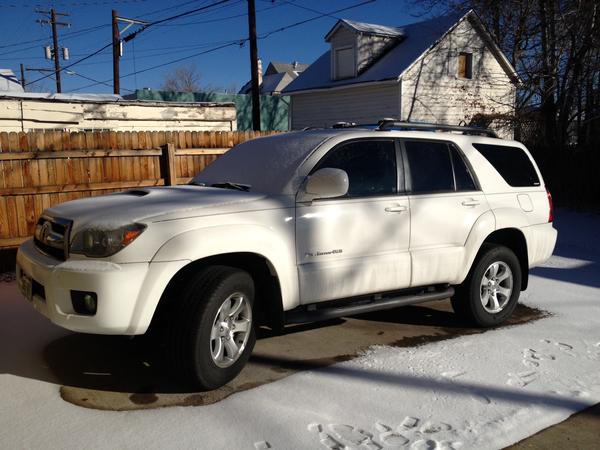 Unexpected dusting of snow.  'White on White'