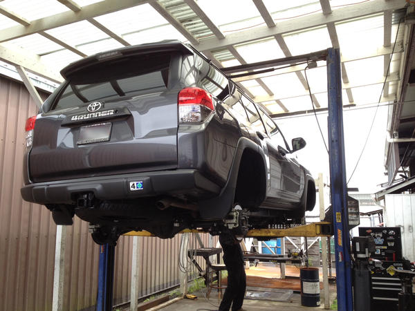 Up on the racks at Line-X in Hilo.

Check out Maverick, he can handle KDSS
http://www.linexofhilo.com/