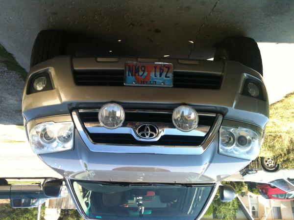 Upside down shot of my front end?