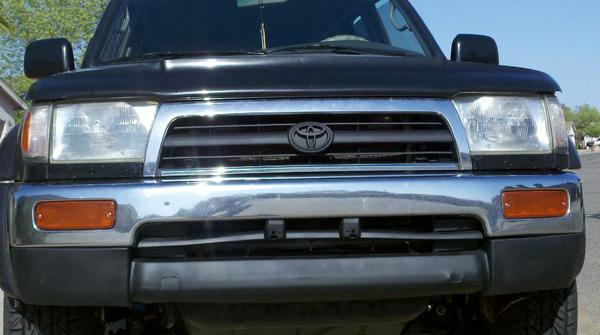 used krylon flat black to repaint bottom part of my bumper and grille and emblem