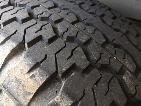 Used tire tread depth