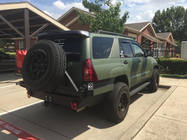 Vinyl Wrap installed - rear view