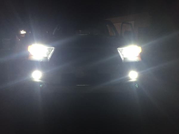 Vleds LED fog lights installed