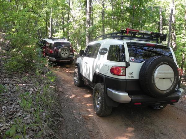 Waiting in line for the next climb.