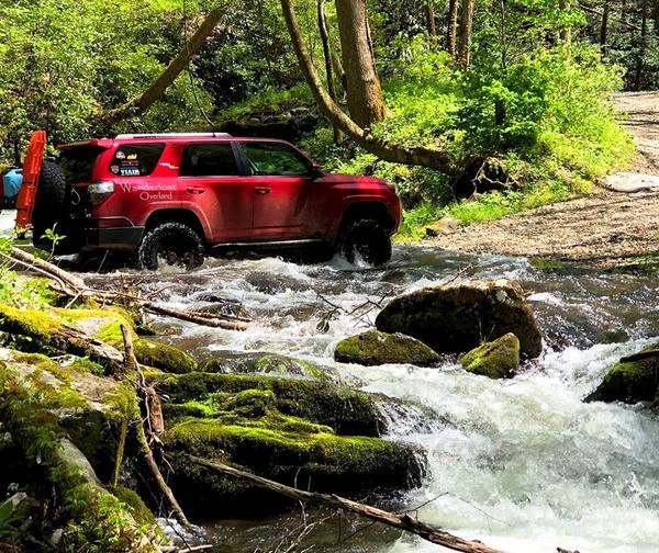 Water crossing in the Smoky Mountains.