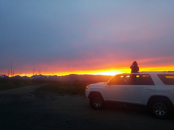 We got a late start and took the long way. I was not disappointed at all, the sunset was amazing!