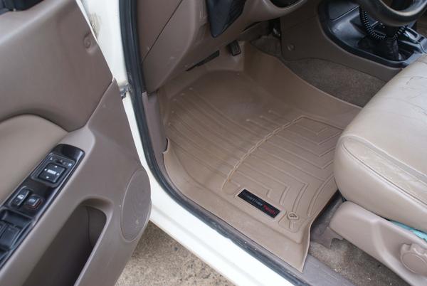 weather tech liners in the front and back seats