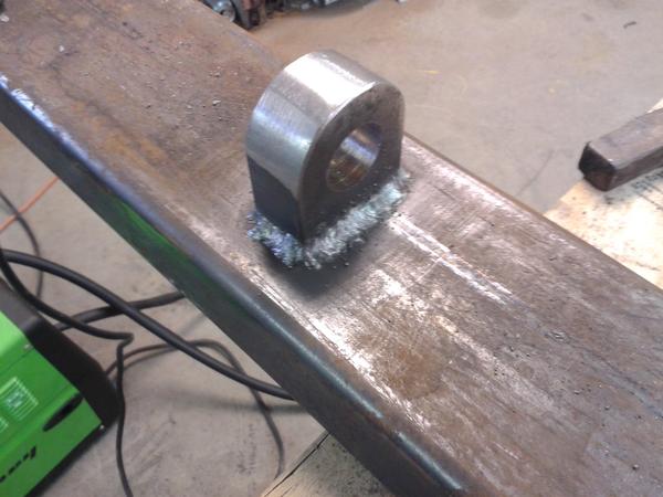 welded into place