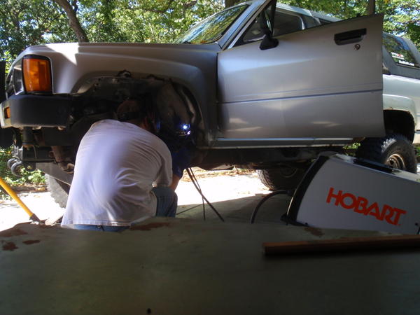 Welded on the inside and outside