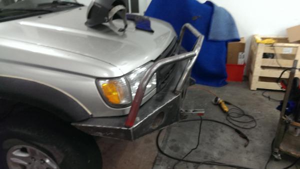 Welding together my project bumper :) Courtest of Northwest Trail Innovations based in Battleground, WA.

Corey makes great products, I highly recomme