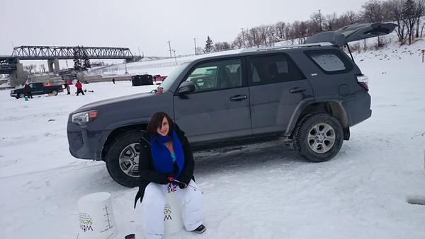 Went ice fishing today in my 4runner it was a good day