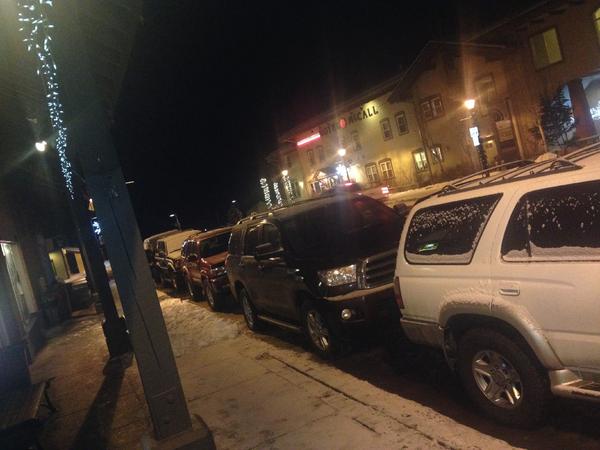 Went up to the winter carnival in McCall and found this great spot with all Toyota suv's.