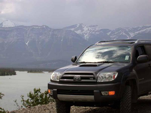 Wheeling in Canada outside of Jasper, Alberta, Canada