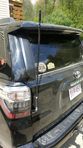 Wilson CB antenna and Cobra 75 WX ST installed.