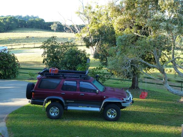 Winter frost in Far North Queensland... not common. 
Vehicle sorta looks like a toy in this shot !!