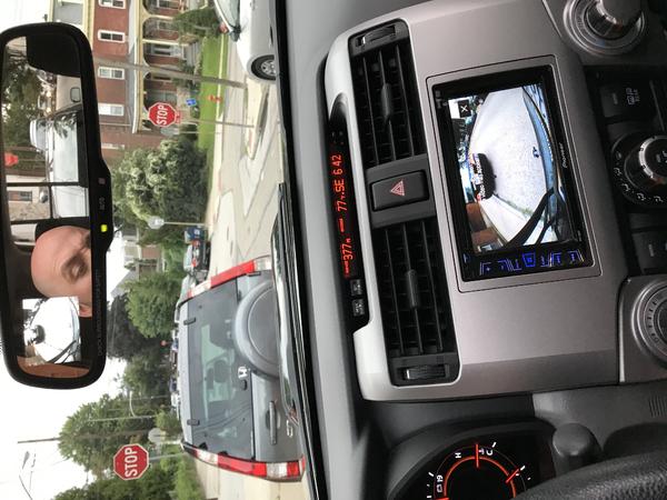 Wired in the back-up camera to the Pioneer head unit.