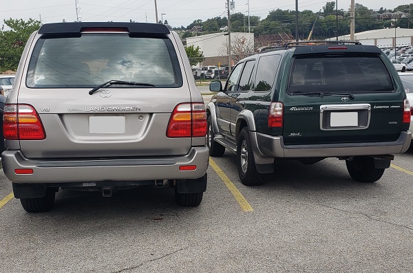 With 01 Landcruiser Back end