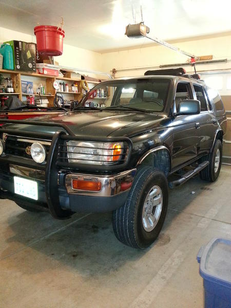 With brush guard and step bars. Hoping to sell brush guard on craigs list for 150 or so.