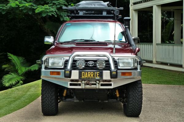 With new rooftop cargo bag.