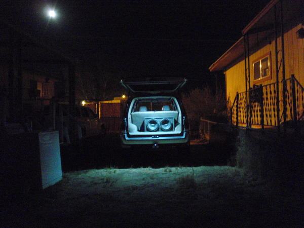 with some light these leds still radiate light around truck