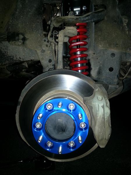 With Spidertrax 1.25" spacer