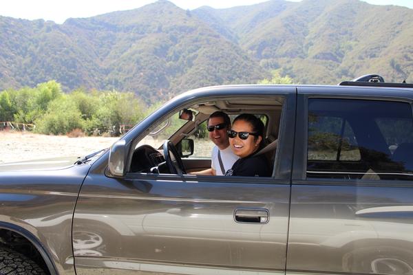 With the hubby