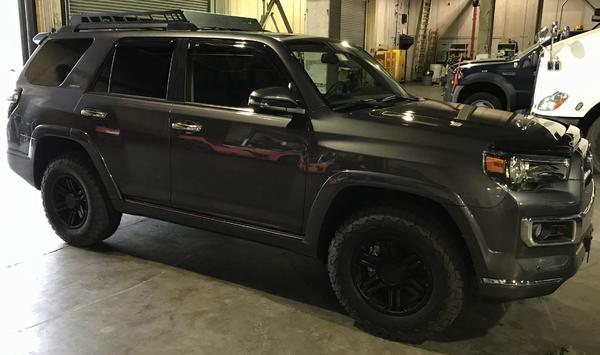 With the N-Fab roof rack.