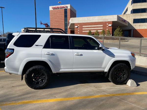 Work parking. My other ride is on the roof.