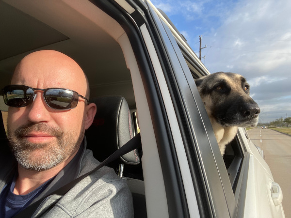 World's best backseat navigator.