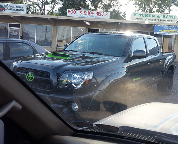 wow check out this cool tacoma i parked next to one day