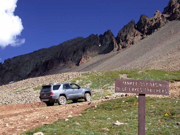 Yankee Boy trail end/foot path start