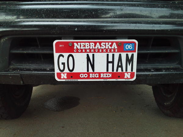 Yellow and green plates have no place on this rig! Go Big Red!