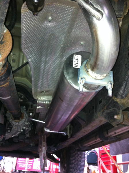 Yes the Gibson muffler is installed backwards